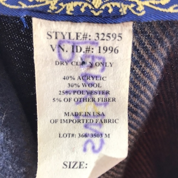 Willow Ridge Plaid Wool Blend Button Down Shacket Size 10 Vintage 1980's - Picture 8 of 11